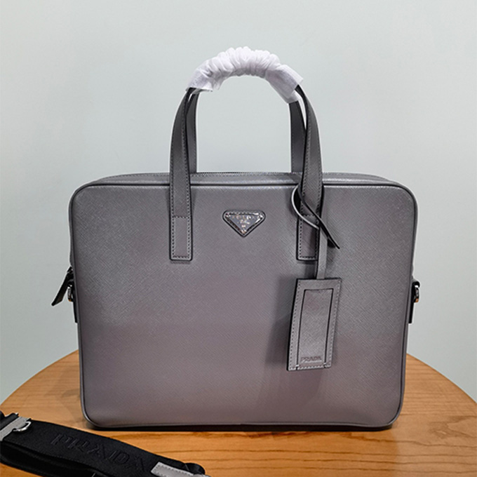 prada saffiano leather briefcase #2VE368